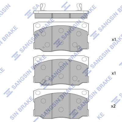 Brake Pad Set, disc brake (SP1080)