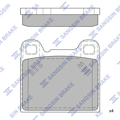 Brake Pad Set, disc brake (SP4398)