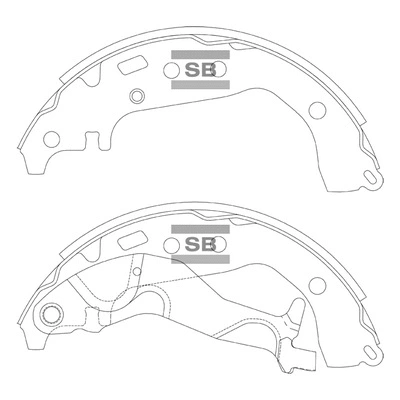 Brake Shoe Set (SA219A)
