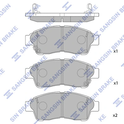 Brake Pad Set, disc brake (SP1110)