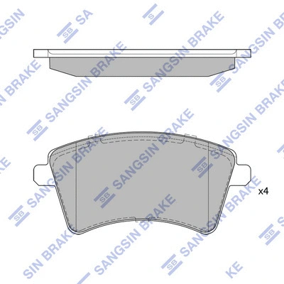 Brake Pad Set, disc brake (SP4059)