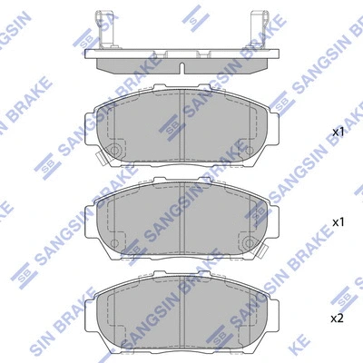 Brake Pad Set, disc brake (SP1266)