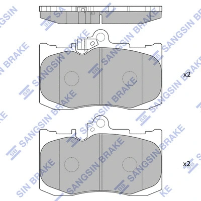 Brake Pad Set, disc brake (SP1773)