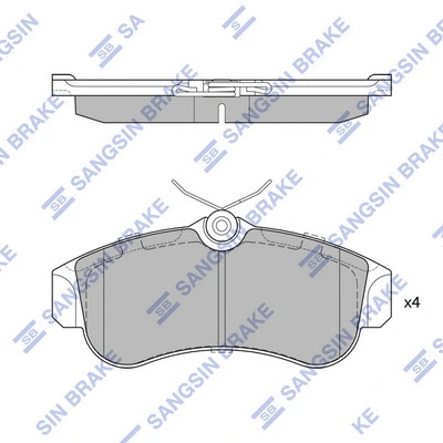 Brake Pad Set, disc brake (SP1581)