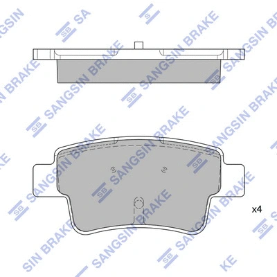 Brake Pad Set, disc brake (SP1809)