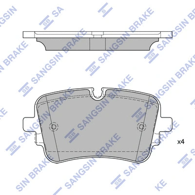 Brake Pad Set, disc brake (SP4475)