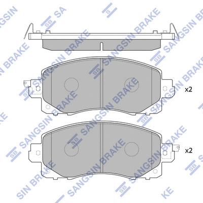 Brake Pad Set, disc brake (SP4221)