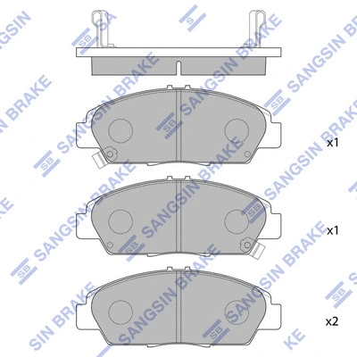 Brake Pad Set, disc brake (SP1431)