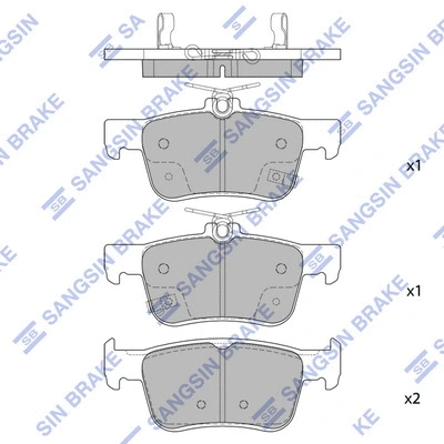 Brake Pad Set, disc brake (SP4315)