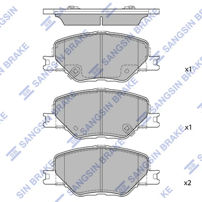 Brake Pad Set, disc brake (SP4499)