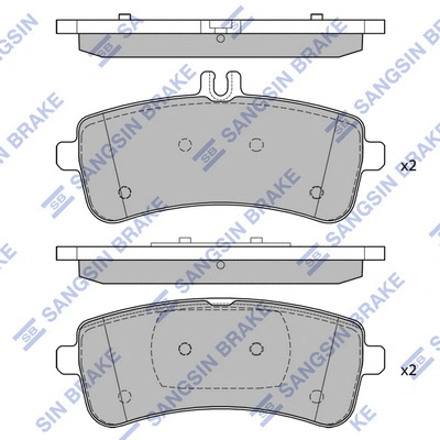 Brake Pad Set, disc brake (SP4422)