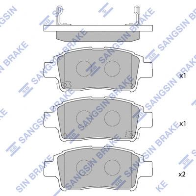 Brake Pad Set, disc brake (SP1230)