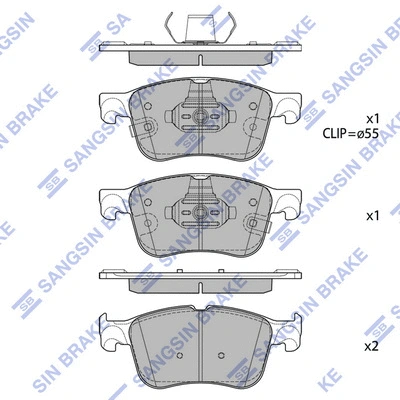 Brake Pad Set, disc brake (SP4520)