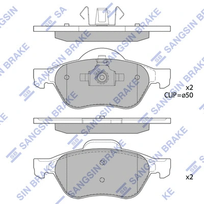 Brake Pad Set, disc brake (SP1840)