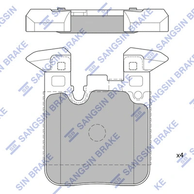 Brake Pad Set, disc brake (SP1959)