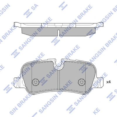 Brake Pad Set, disc brake (SP4371)
