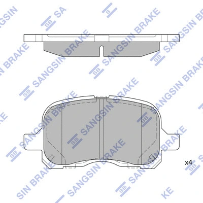 Brake Pad Set, disc brake (SP1270)