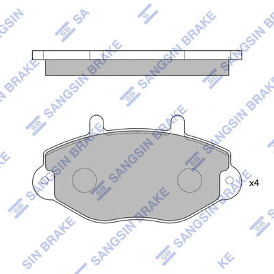Brake Pad Set, disc brake (SP2019)