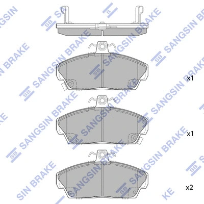 Brake Pad Set, disc brake (SP1571)