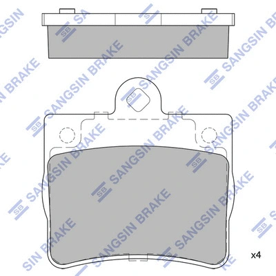Brake Pad Set, disc brake (SP1922)