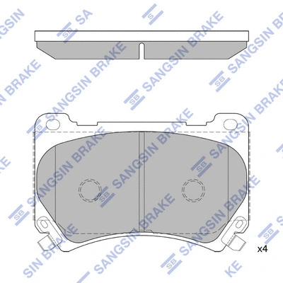 Brake Pad Set, disc brake (SP1206)