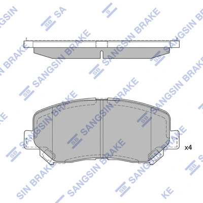 Brake Pad Set, disc brake (SP1671)