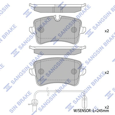 Brake Pad Set, disc brake (SP2317)