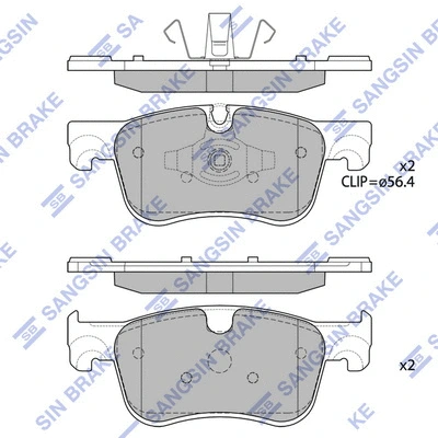 Brake Pad Set, disc brake (SP4209)