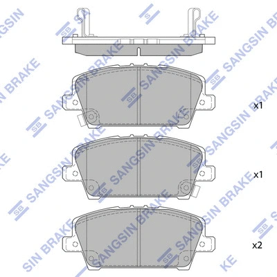 Brake Pad Set, disc brake (SP1569)