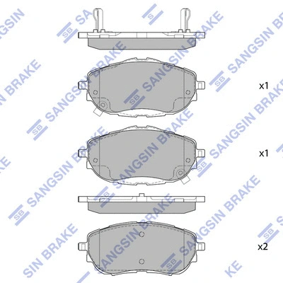 Brake Pad Set, disc brake (SP1700A)