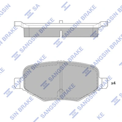 Brake Pad Set, disc brake (SP1717)
