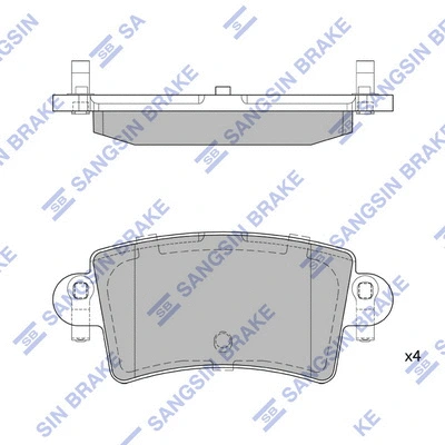 Brake Pad Set, disc brake (SP1895)