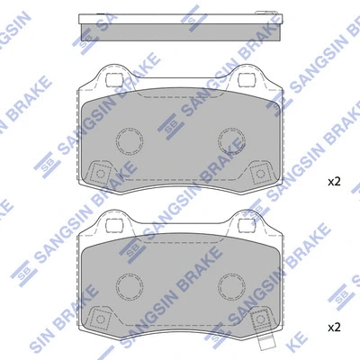 Brake Pad Set, disc brake (SP1587)