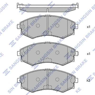Brake Pad Set, disc brake (SP1054-F)