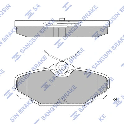 Brake Pad Set, disc brake (SP1815)
