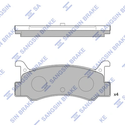 Brake Pad Set, disc brake (SP1215)