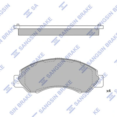 Brake Pad Set, disc brake (SP1517)