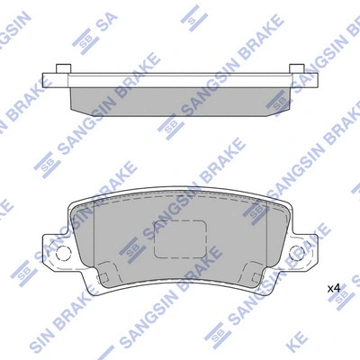 Brake Pad Set, disc brake (SP1503)