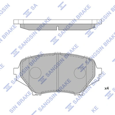 Brake Pad Set, disc brake (SP1770)