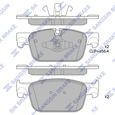 Brake Pad Set, disc brake (SP1867)
