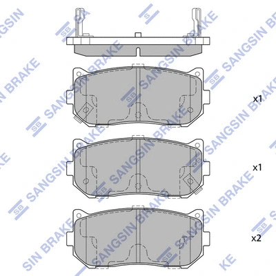 Brake Pad Set, disc brake (SP1079-R)