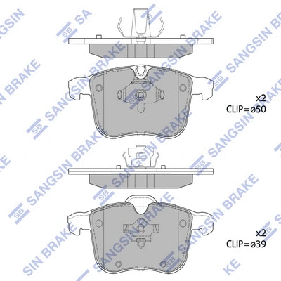 Brake Pad Set, disc brake (SP1926)