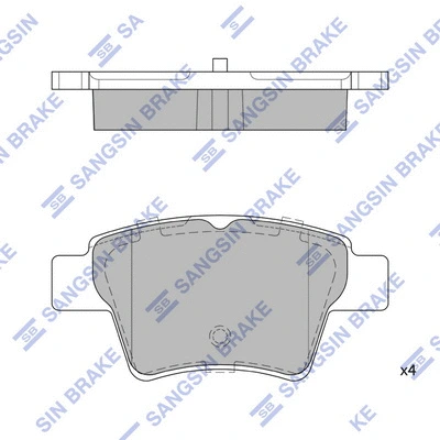 Brake Pad Set, disc brake (SP2153)