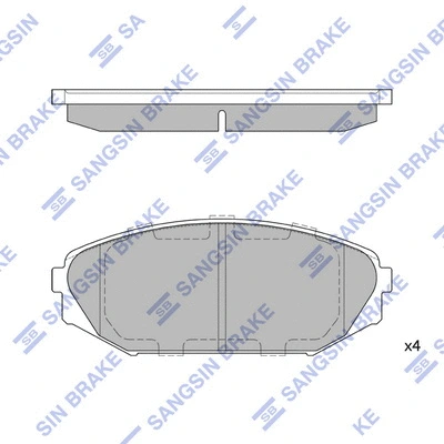 Brake Pad Set, disc brake (SP1271)