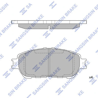 Brake Pad Set, disc brake (SP1372A)