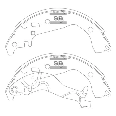 Brake Shoe Set (SA252)