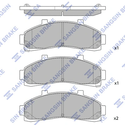 Brake Pad Set, disc brake (SP1264)