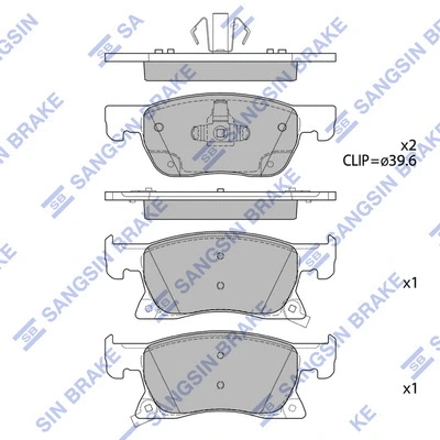 Brake Pad Set, disc brake (SP4240)