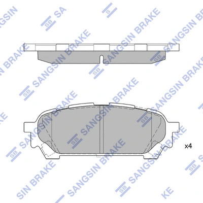 Brake Pad Set, disc brake (SP1532)
