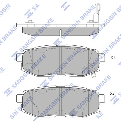 Brake Pad Set, disc brake (SP1777)